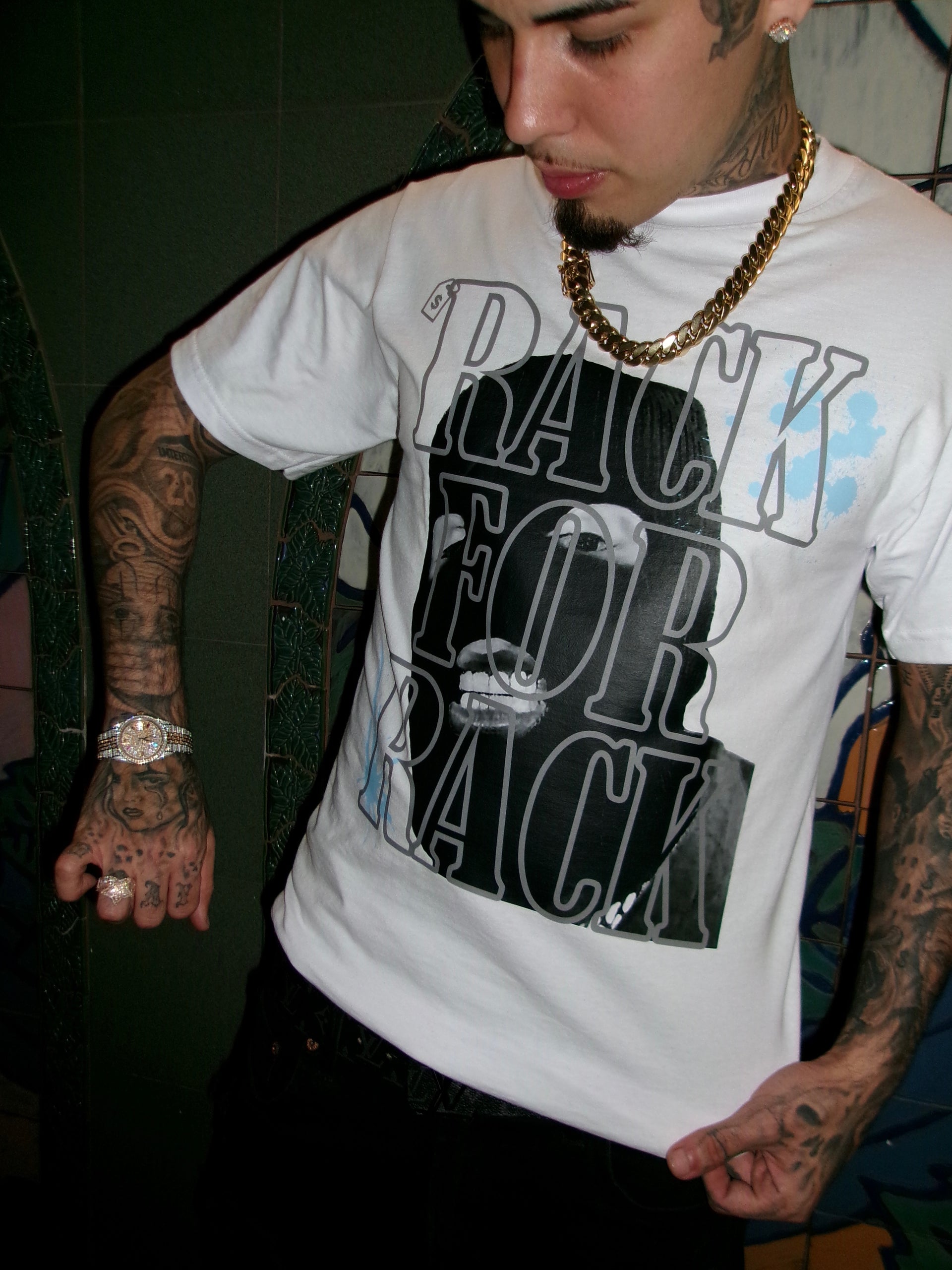 SKI MASK " RACK 4 RACK " TEE